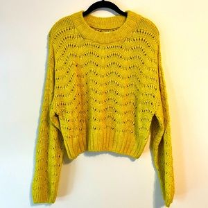 Cotton On Neon Crop Sweater Size S